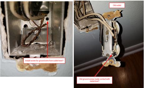 why would metal housing be put around outlets|do metal outlet boxes ground.